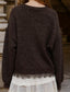 Lace Trim Button Down Cardigan