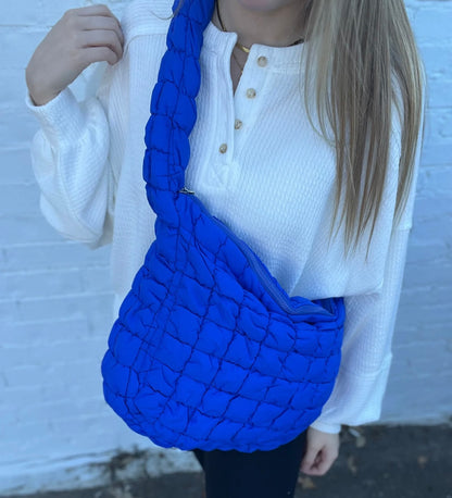 Large Quilted Puffer Carry All Bag