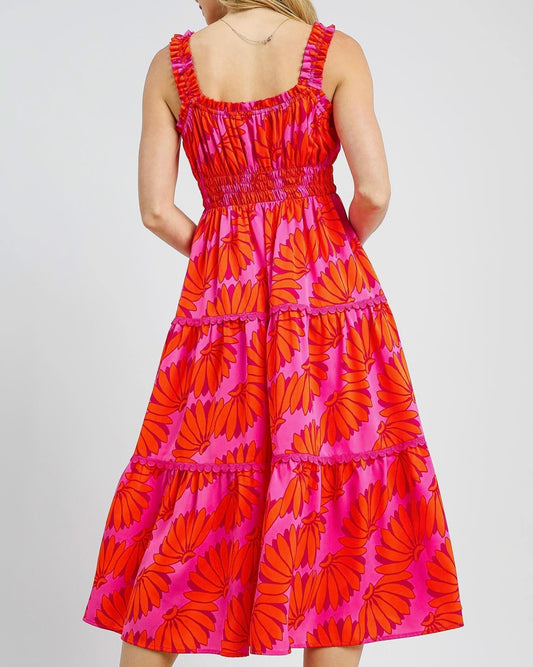 Hot Tropics Tassel Midi Dress