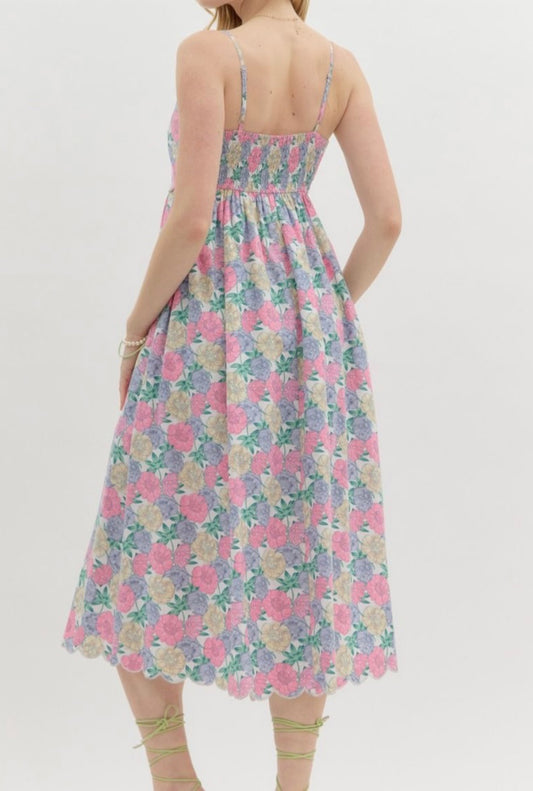 Charleston Bloom Midi Dress