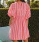 Peachy Keen Striped Dress