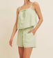 Cucumber Mint Striped Set