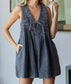 Wild Card Denim Romper