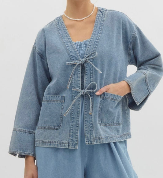 Knot Your Average Denim Jacket