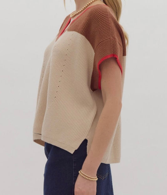 Caramel Kiss Knit Top