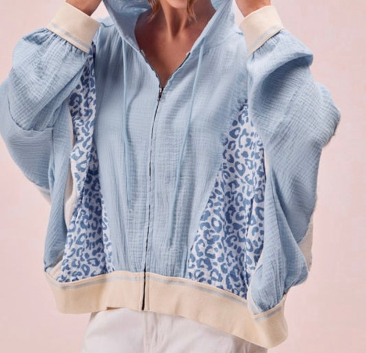 Seaside Spots Linen Jacket