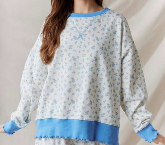 Main Character Floral Pullover