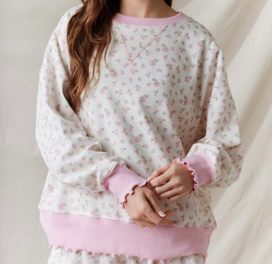 Main Character Floral Pullover