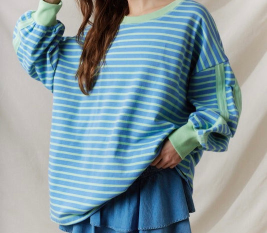 Feel Good Striped Pullover