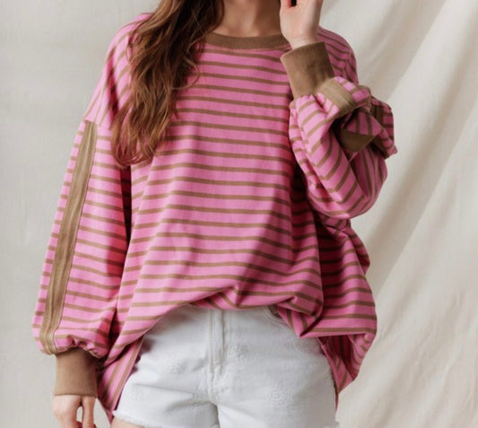 Feel Good Striped Pullover