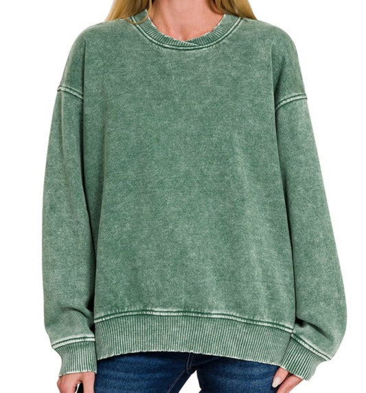 Comfort Zone Washed Pullover