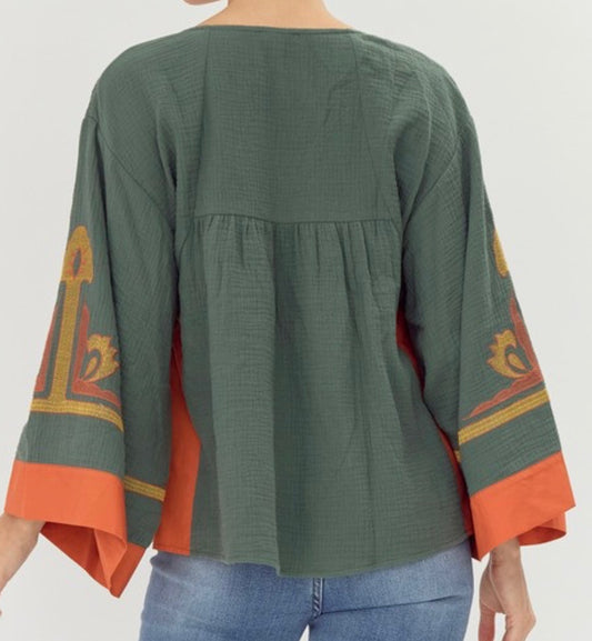 Folklore Dreams Embroidered Top
