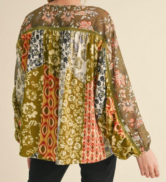Curator's Choice Bell Sleeve Top