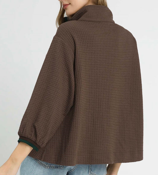 Mountain Morning Waffle Pullover