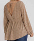 Safari Chic Spotted Blouse