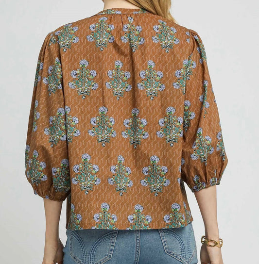 Retro Prairie Tie-Front Top