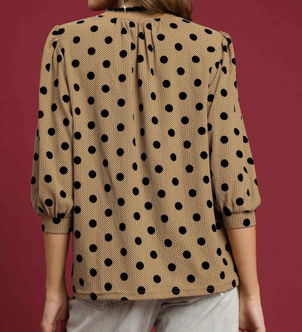 Time Traveler's Wife Polka Dotted Top