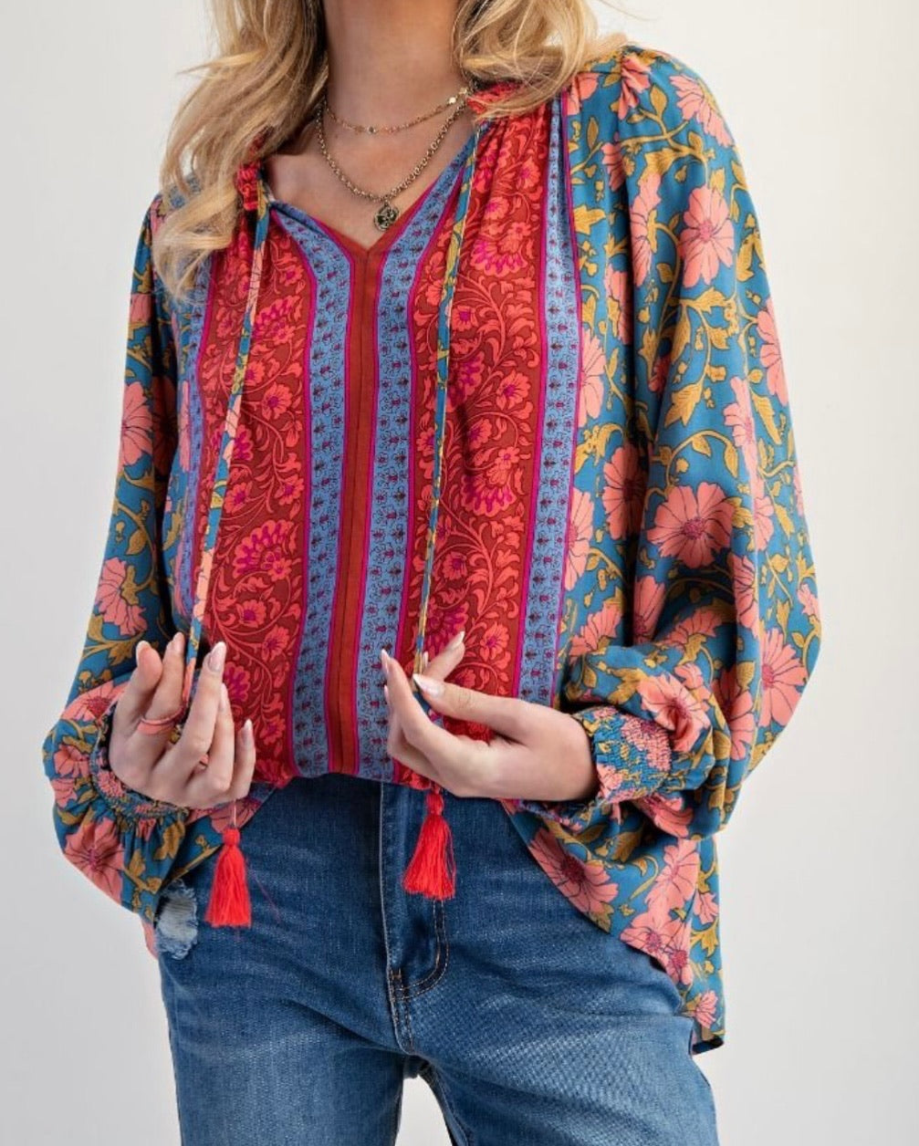 Moroccan Market Tassel Top