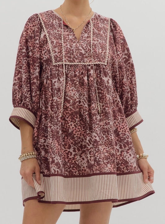 The More is More Tie-Neck Dress