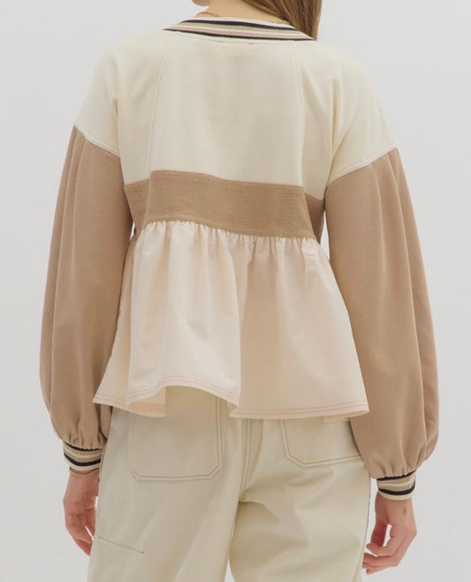 Varsity Sweetheart Babydoll Top