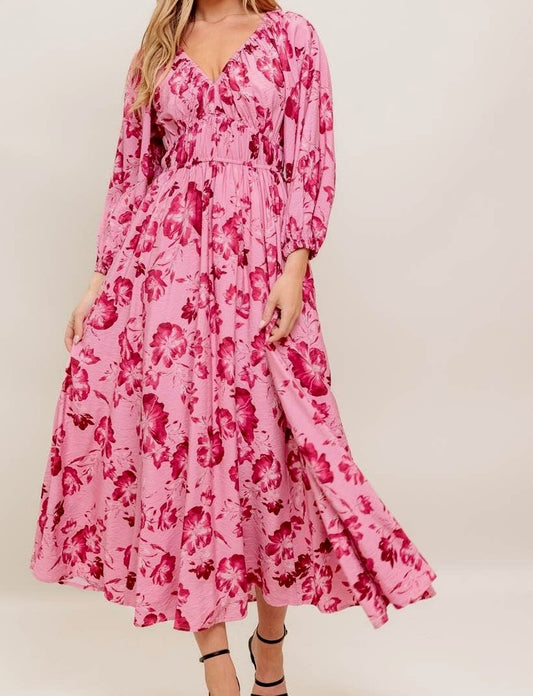 The Blush Rush Tiered Maxi