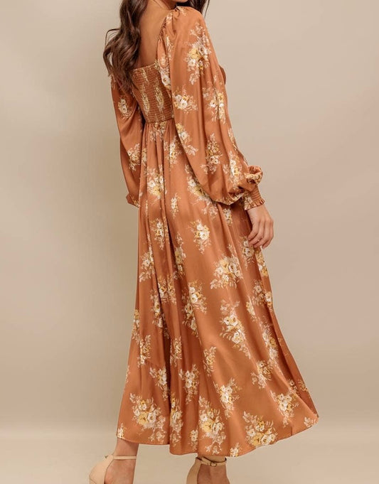 The Soft Glow Balloon Sleeve Dress