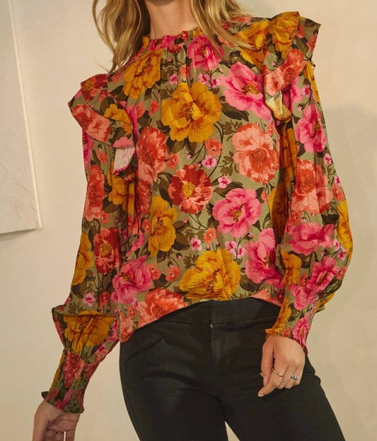 French Countryside Charm Top