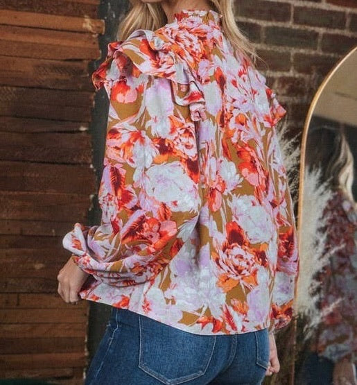 Serendipity Ruffle Sleeve Top