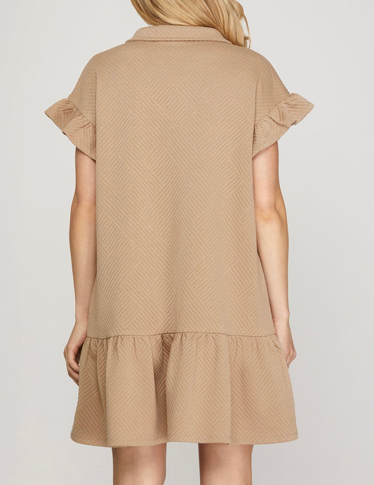 Old Money Quilted Dress