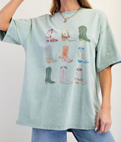 If The Boot Fits Oversized Graphic