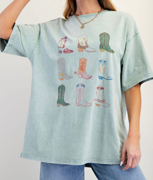 If The Boot Fits Oversized Graphic