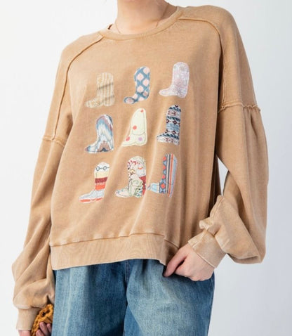 Boots Are Made For Walkin Pullover