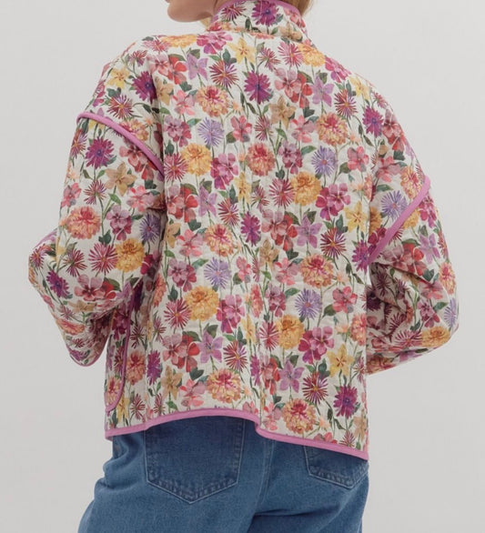 Harvest Blooms Quilted Jacket