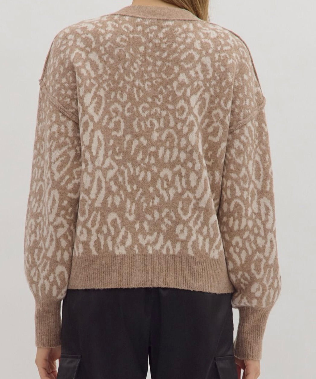 Boss Babe Leopard Cardigan