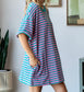 Oversized Striped Pullover Dress