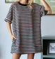 Oversized Striped Pullover Dress