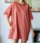 Oversized Striped Pullover Dress