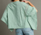 Sub Cotton Knit Lace Detail Top