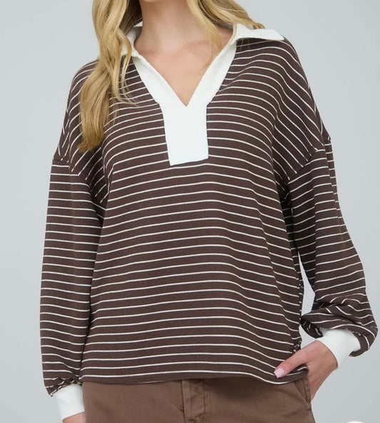 Study Date Striped Top