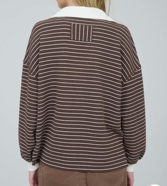 Study Date Striped Top