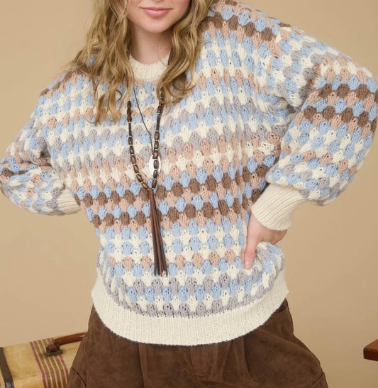 When Harry Met Sally Bubble Knit Sweater