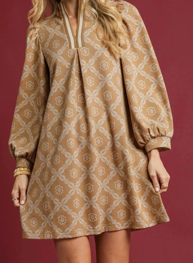 Cinnamon Sugar Balloon Dress