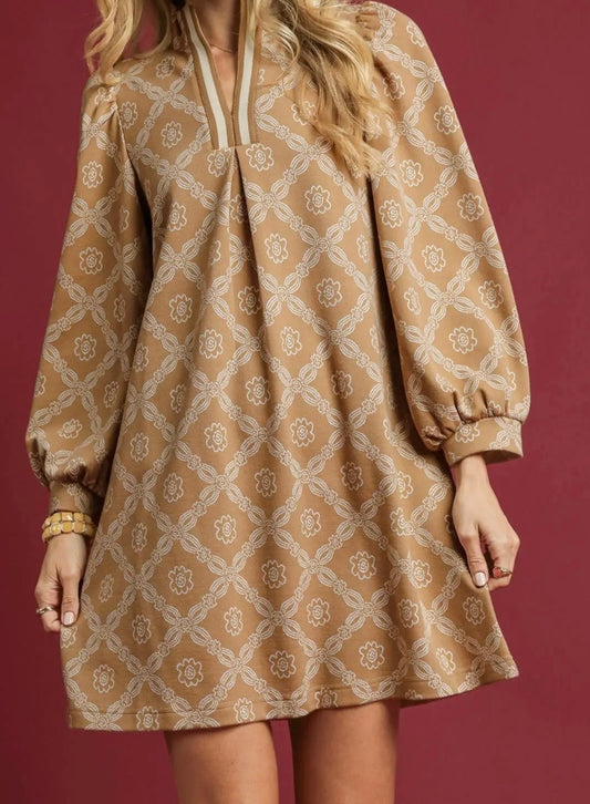 Cinnamon Sugar Balloon Dress