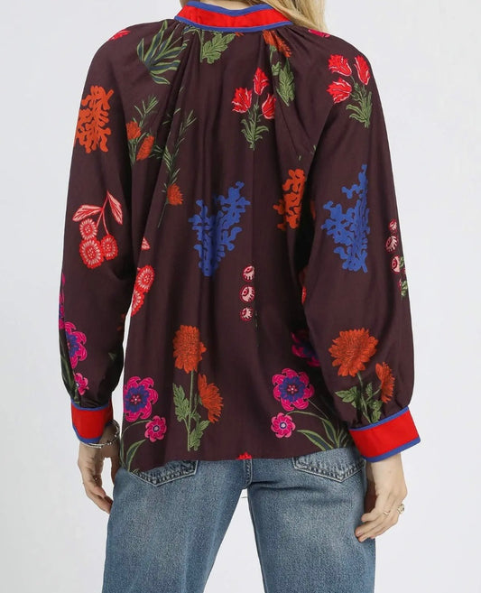 Mulled Berry Tunic Top