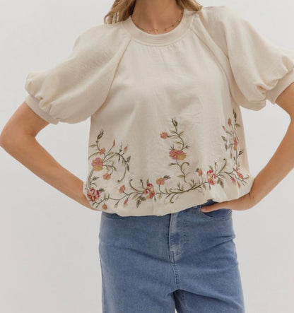 Jane Austen Balloon Sleeve Top