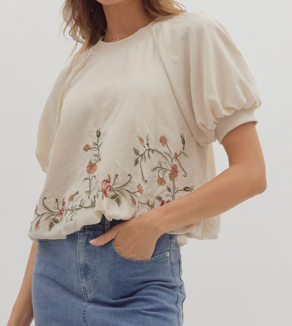Jane Austen Balloon Sleeve Top