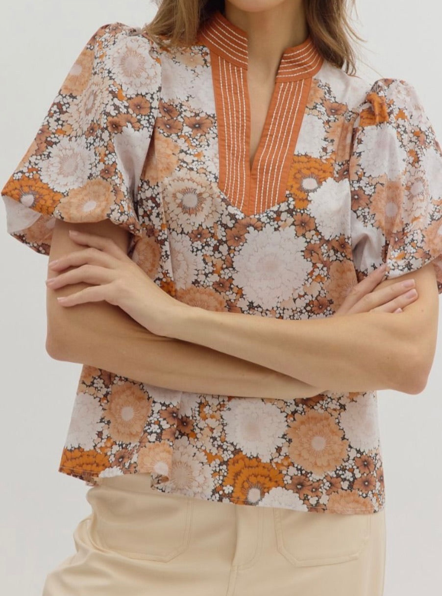 That 70's Floral Top