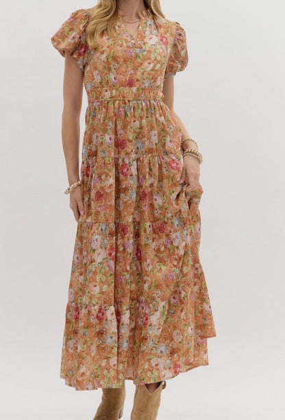 Fall-ing For You Floral Dress