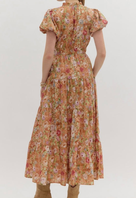 Fall-ing For You Floral Dress