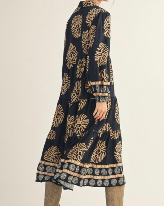 Midnight in Marrakech Midi Dress